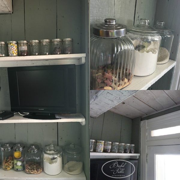 kitchen barn wood shelves