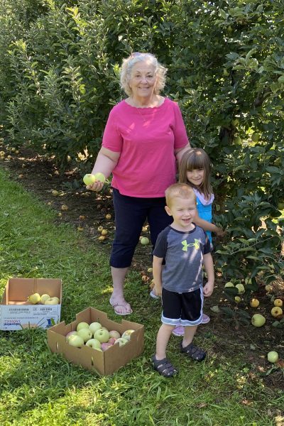 Me and Grands Autumn Apple Picking