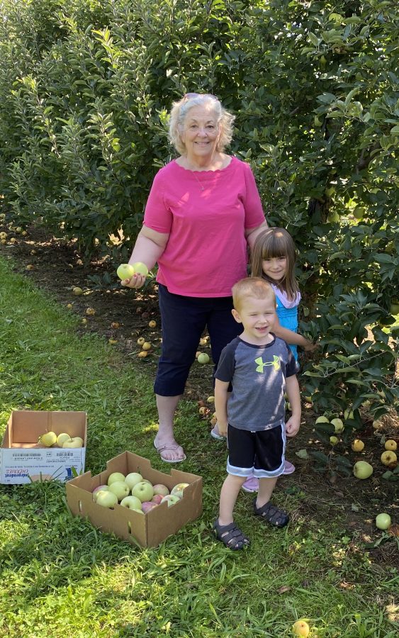 Me and Grands Autumn Apple Picking