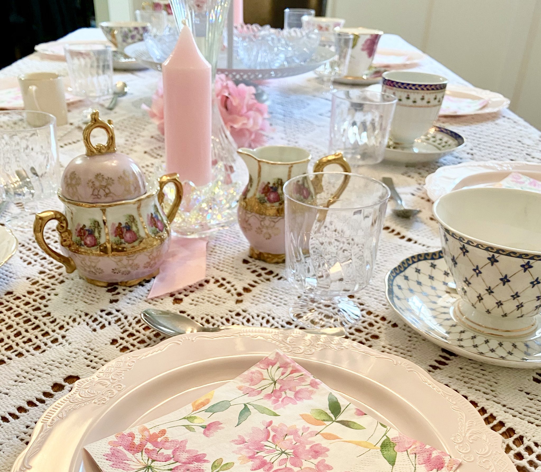 Tablescape for a Tea Party - Bushel & a Pickle