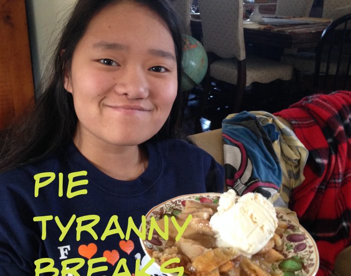 pie tryanny with Meg and apple pie a la mode