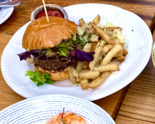 Hamburger with Truffle Fries