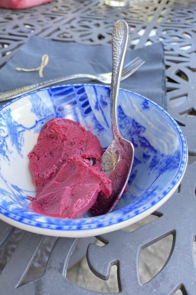 Fresh Cherry Homemade Sorbet