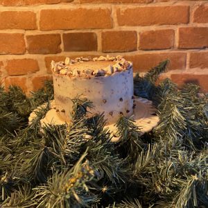 Christmas Cake with Greenery