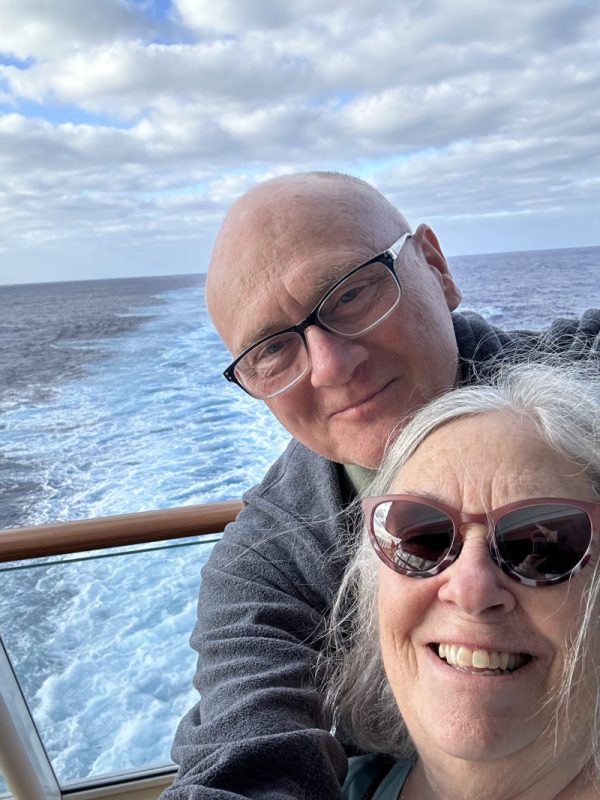 Beautiful Day at Sea. Jim and I