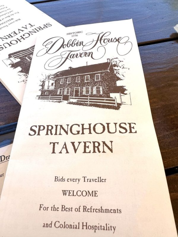 Dobbin House Tavern...Springhouse Tavern Menu