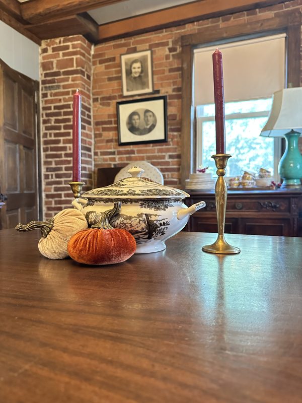 Fall Dining Table with Friendly Village