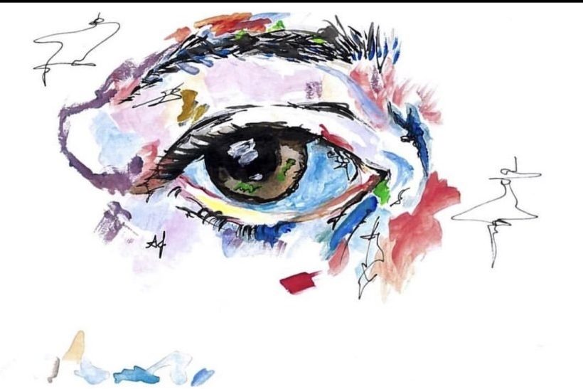 Eye by Amy Watercolor painting