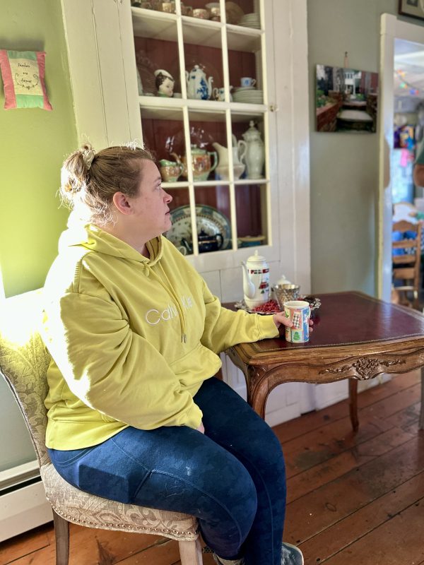 Pause for Coffee and Conversation at Card Table