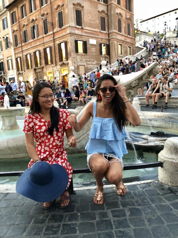 The girls Looking Cute in Rome