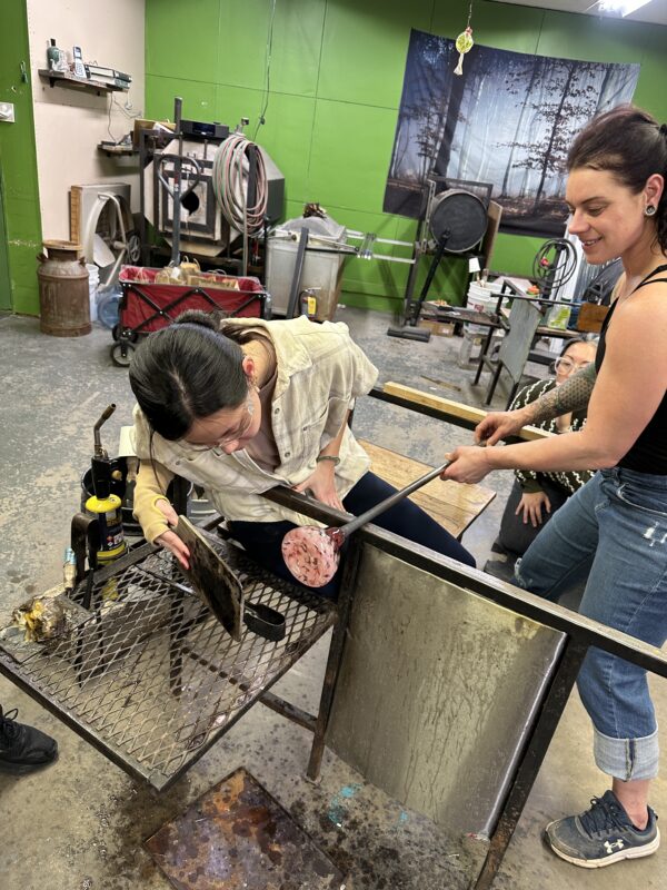 Glass blowing studio