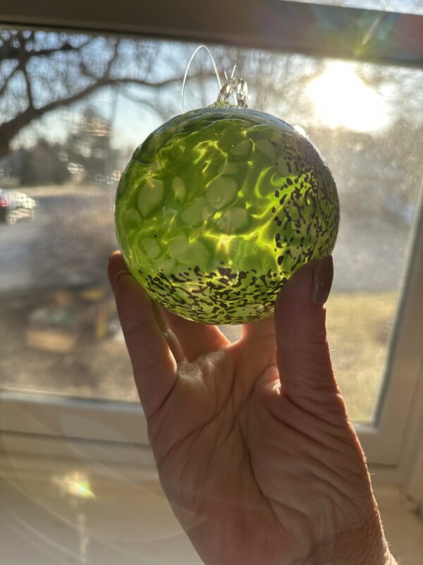 Handblown glass ornament bal